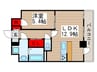 ア－ルグレイスヒル 1LDKの間取り