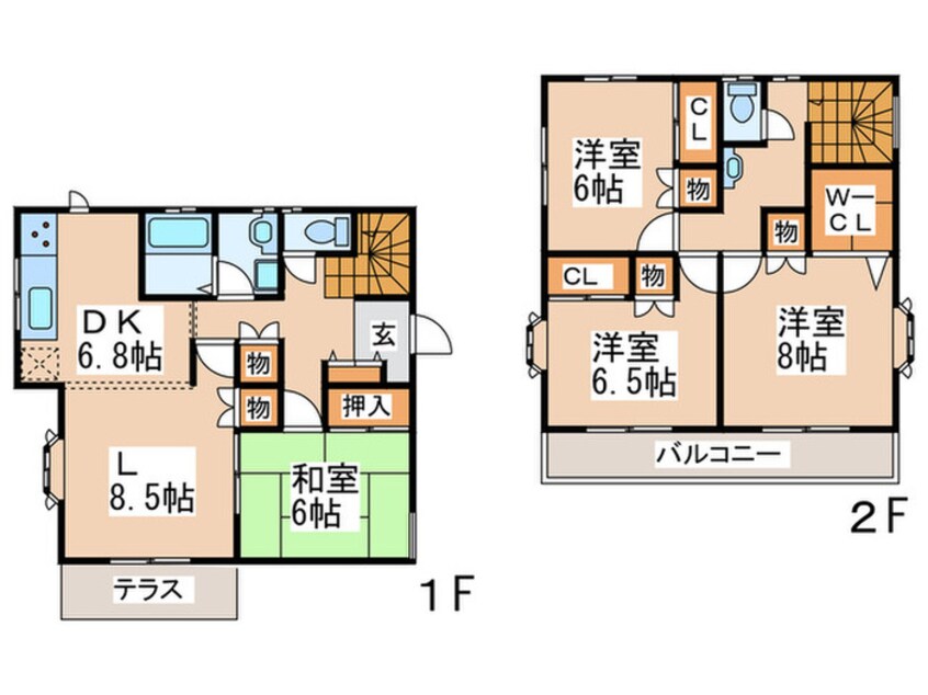 間取図 藤が丘吉浜邸　Ｂ棟