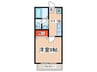 MAISON UNO 1Kの間取り