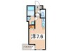 ライフモリ18号館 1Kの間取り