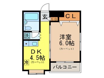 間取図 ウｨン多摩川(208)