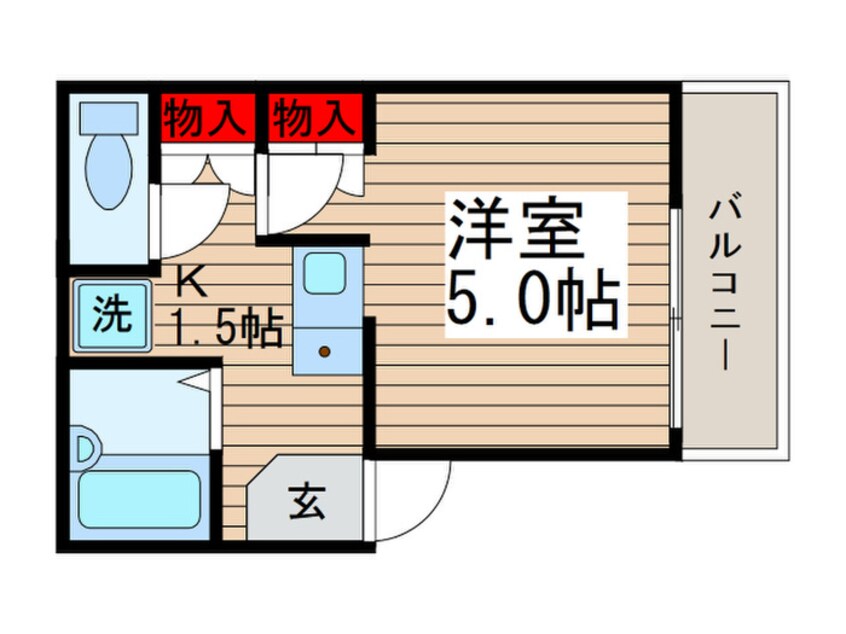 間取図 ルネコート五反野　弐番館