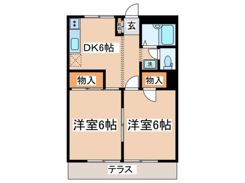 間取図 ハイツニュータマ
