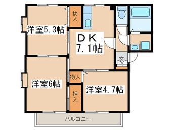間取図 エクセルハイムＢ