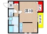 ホワイト　カメリア 1Rの間取り