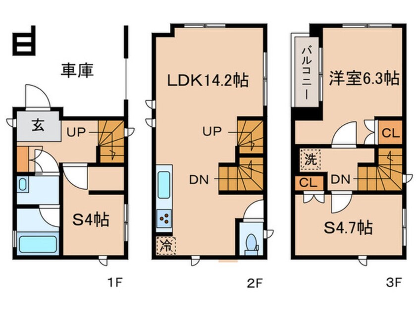 間取図 Ｋｏｌｅｔ蒲田＃１２