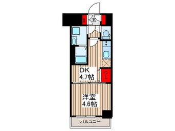 間取図 エスティメゾン門前仲町