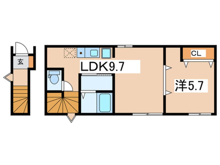 間取図 ヴェラハイツ白楽参番館