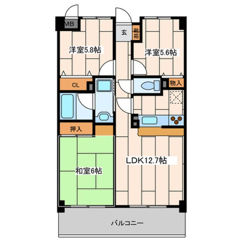 間取図 カーサグランデＭＩＮＥＯ