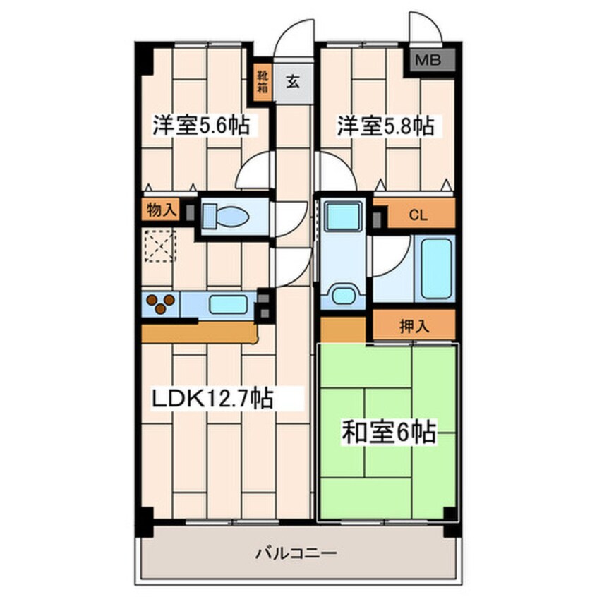 間取図 カーサグランデＭＩＮＥＯ