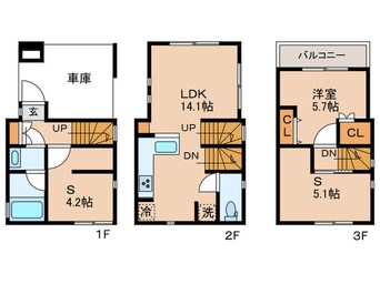 間取図 Ｋｏｌｅｔ蒲田＃１４