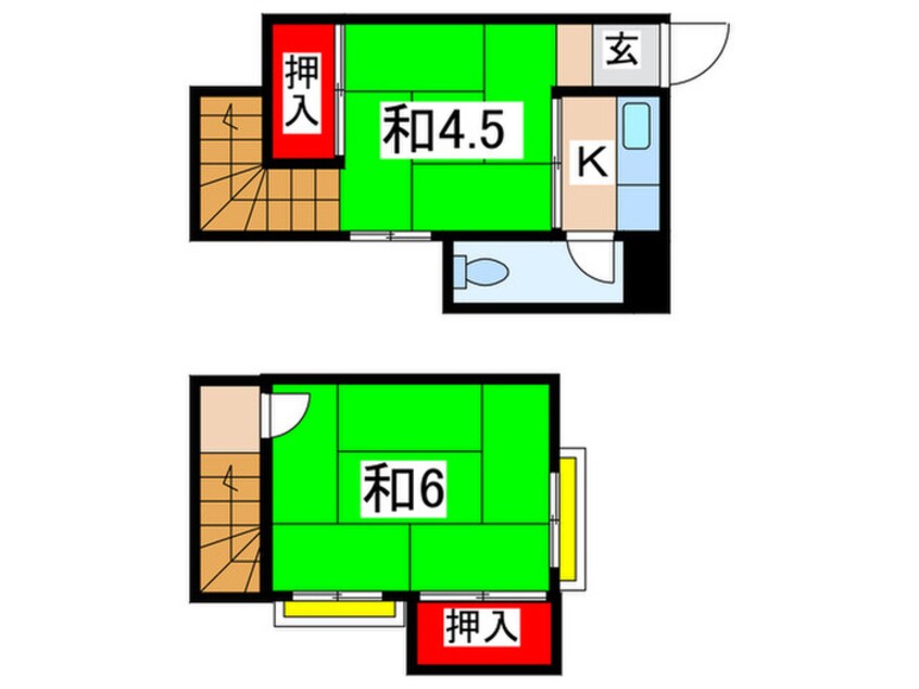 間取図 椿森貸家