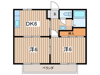 間取図 パインハイツＢ