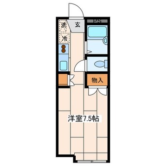 間取図 ラシャーブル成瀬