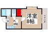 フレンドシップ仏子 1Kの間取り