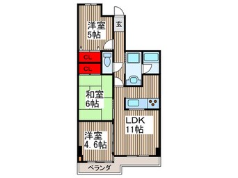 間取図 センチュリ－越谷