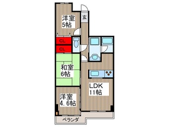 間取図 センチュリ－越谷