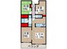 センチュリ－越谷 3LDKの間取り