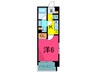 エコロジ－白山レジデンス 1Kの間取り