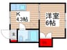 コーポヨシダ 1Kの間取り