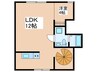 パルティータ四つ木 1LDKの間取り