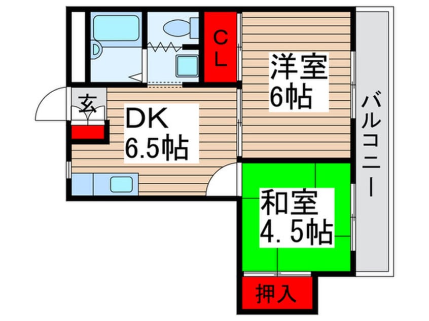 間取図 サンパ－ルハイツ