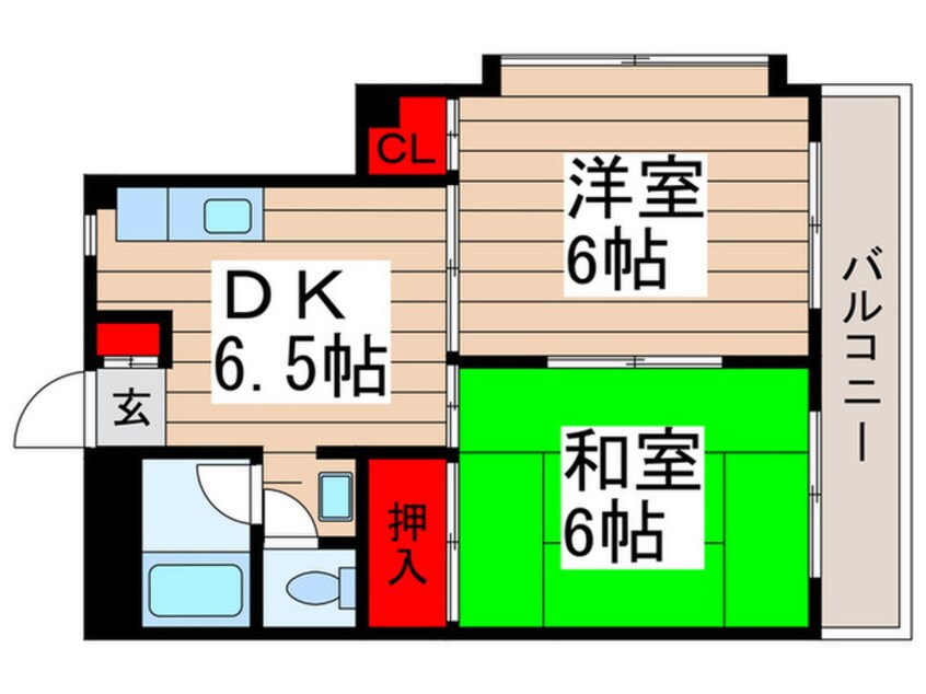 間取図 サンパ－ルハイツ