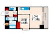 コンフォリア町屋 1LDKの間取り