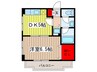 アドレ志茂 1DKの間取り
