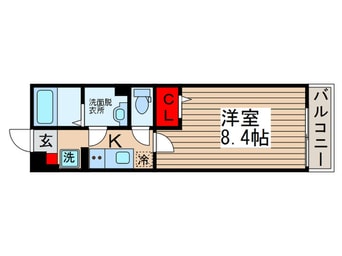 間取図 リブリ・C　West