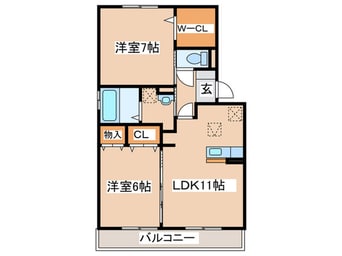 間取図 シェリール