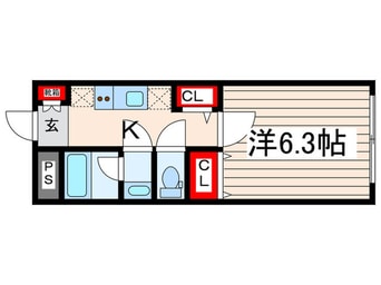 間取図 ディアコート中村橋