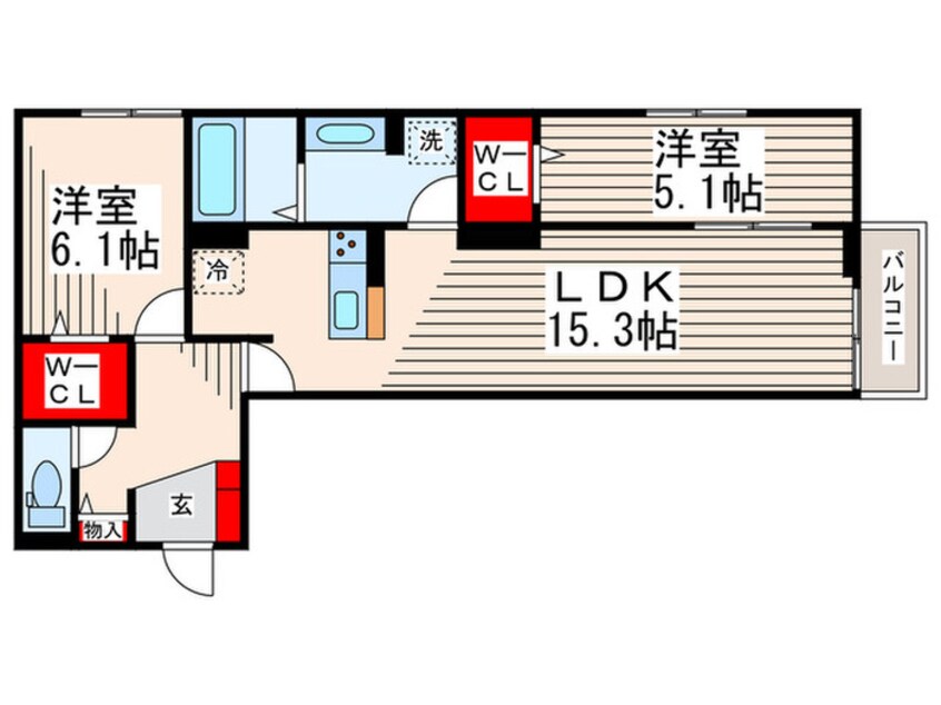 間取図 レクシア東葛西Ⅱ