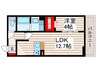 セレスティア東葛西Ⅱ 1LDKの間取り