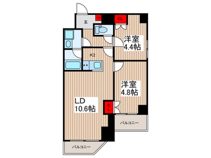 間取図 ﾘｳﾞｼﾃｨ墨田