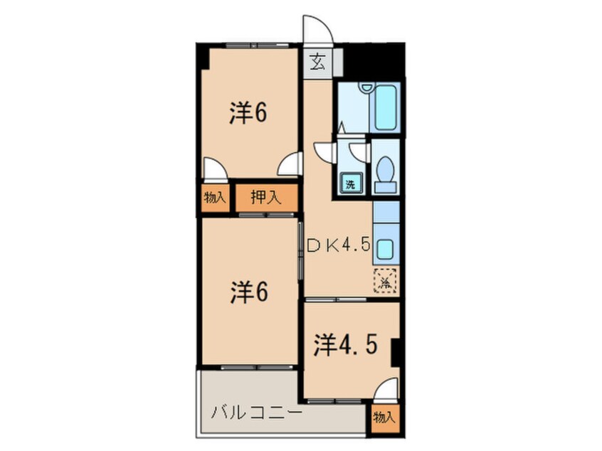 間取図 マンションハピネス