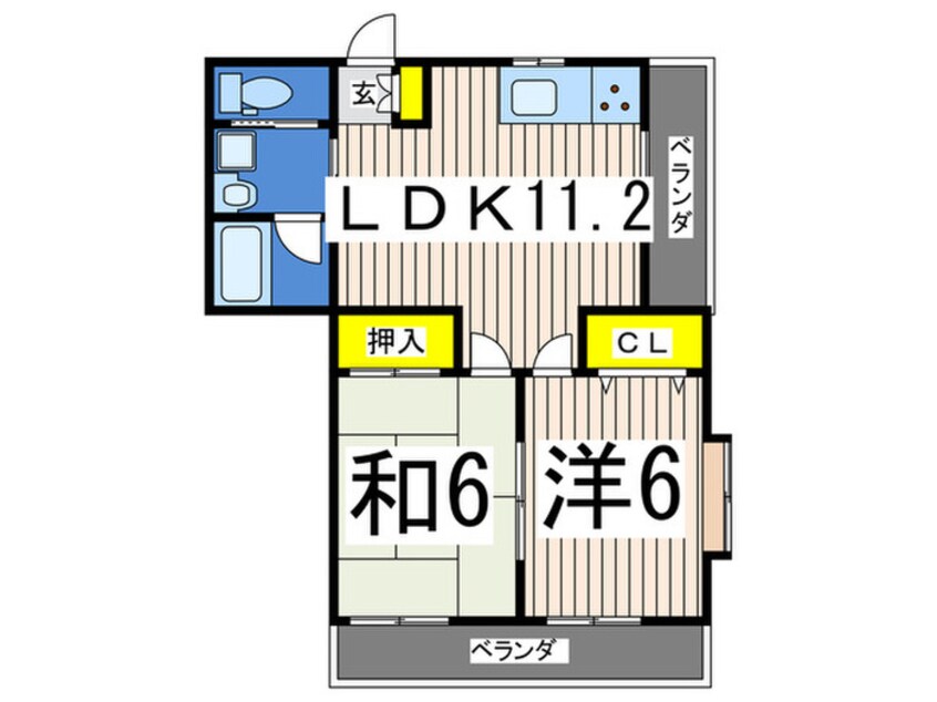 間取図 第Ⅱノースルックファーム