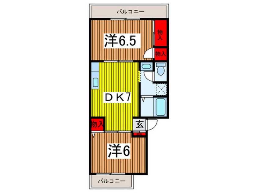 間取図 ヤマハハイツ浦和