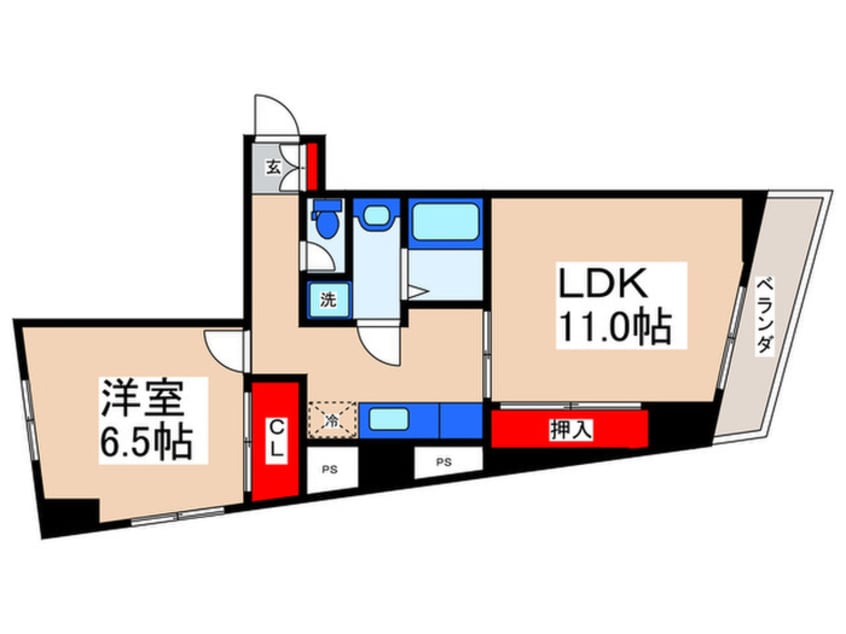 間取図 アクアヒルズ