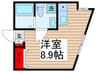 ブランドール高砂 1Rの間取り