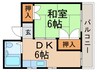 橋本ビル 1DKの間取り