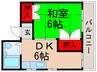 橋本ビル 1DKの間取り