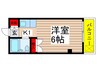 サンパ－ル平松 1Kの間取り