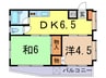 ハイツメルン 2DKの間取り