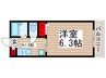 グランメ－ルサイキ 1Kの間取り