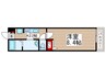 リブリ・志瑞貴ノアール 1Kの間取り