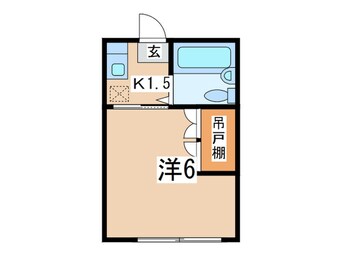 間取図 エンゼル西生田A