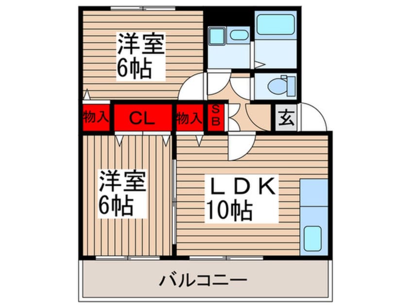 間取図 ｺﾝﾌｫｰﾄ大宮A