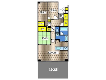 間取図 フォートンヒルズE棟（１０１）