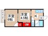上ノ台コーポ 2Kの間取り